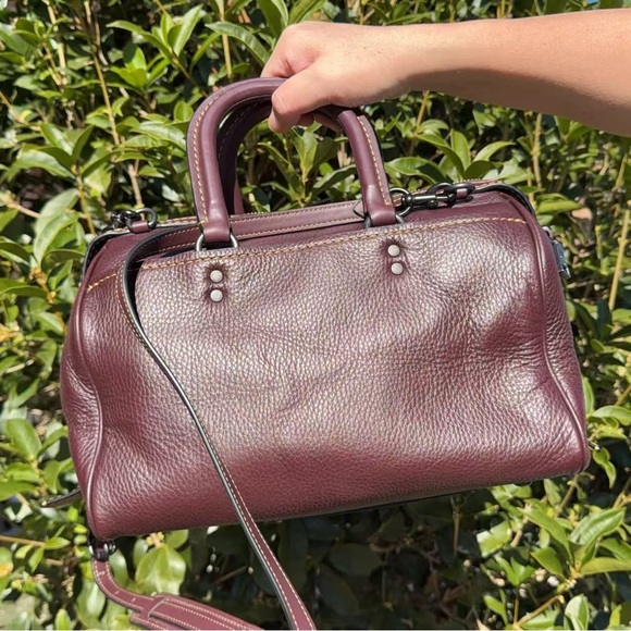 EUC COACH Rogue Satchel In Glovetanned Pebble Leather 58023 - Picture 5 of 13